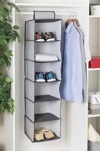 Zapatera colgable para clóset 6 niveles hds
