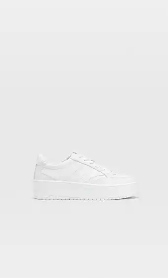 Stradivarius Zapatillas plataforma blancas oferta