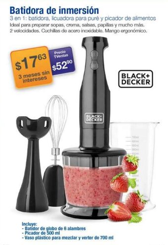 TVentas Black+Decker Batidora de Inmersión oferta