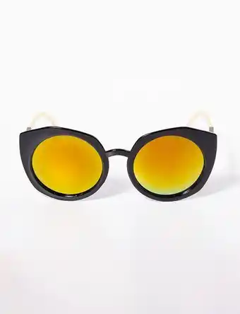 Moda RM Gafas redondas negro-amarillo oferta