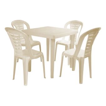 Pycca Combo mesa palmira + 4 sillas málaga beige oferta