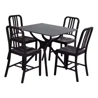 Pycca Combo de mesa art gris + 4 sillas munich grafito oferta