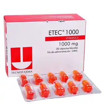Etec cápsula blanda 1000 mg caja con...