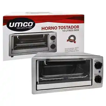 Farmacias Medicity Umco horno tostador 10l inox 1000 w oferta