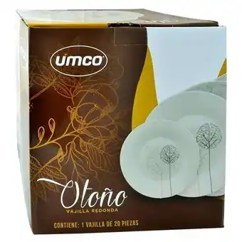 Farmacias Medicity Umco vajilla otoño con 20 piezas oferta