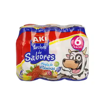 Akí 6PACK AK. LECHE DE SABORES 6 X 200 ml oferta