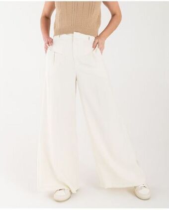 NAF NAF Pantalón crudo claro amplio oferta
