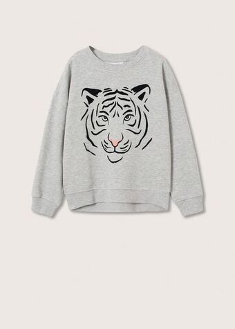 Mango Sudadera algodón estampado oferta