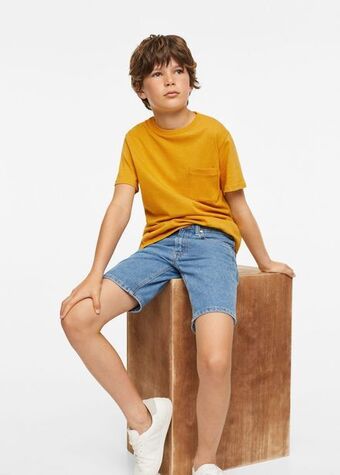 Mango Camiseta 100% algodón oferta