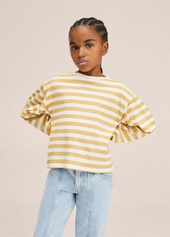 Mango Camiseta manga larga rayas oferta