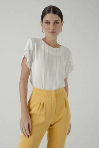 De Prati Blusa unicolor con vuelos expressions oferta