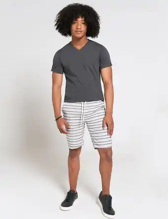 Moda RM Bermuda franjas con cordón oferta
