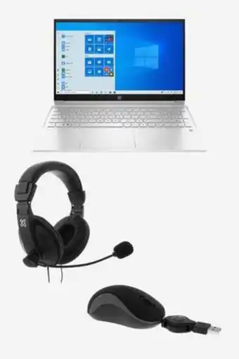 De Prati Laptop amd ryzen 3 hp + audífonos + mouse oferta