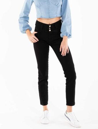 Moda RM Jean 3 botones llano negro oferta