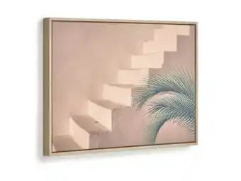 Cuadro escalera lucie c/cemento marron 50x70cm