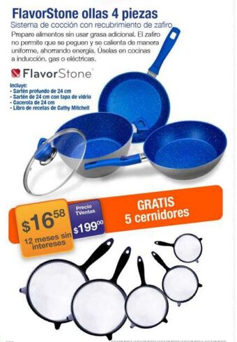 TVentas FlavorStone Ollas 4 piezas oferta