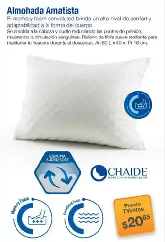 TVentas Chaide Almohada Amatista oferta