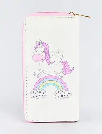 Moda RM Billetera unicornio blanca oferta