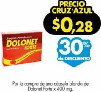 Farmacias Cruz Azul Dolonet Forte 400g oferta