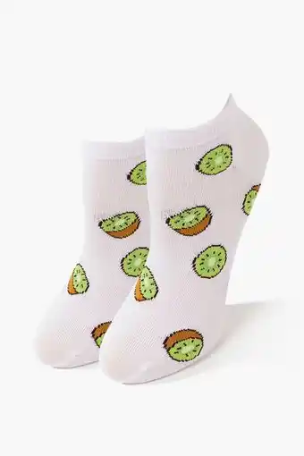 Kiwi print ankle socks