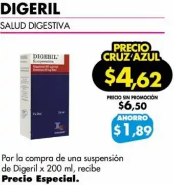 Farmacias Cruz Azul Digeril 200ml oferta