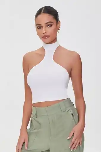 Forever 21 Cropped halter sweater top oferta