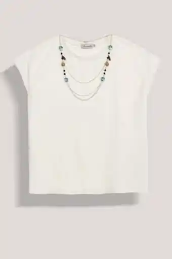 De Prati Blusa unicolor con collar amanda oferta