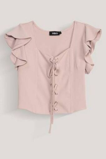 De Prati Blusa unicolor con amarre h&o oferta