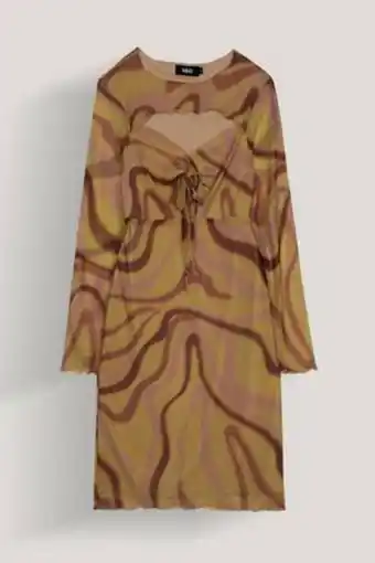 De Prati Vestido cut out estampado h&o oferta