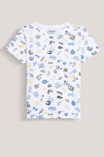 De Prati Camiseta de algodón con mini prints losan oferta