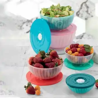 AVON Set x 5 recipientes flor oferta
