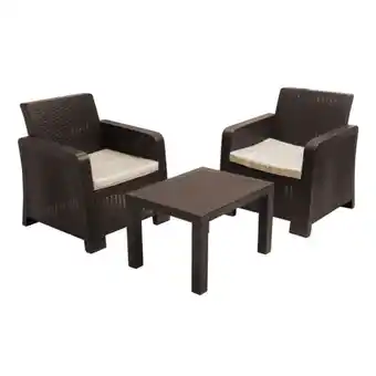 Pycca Combo deco ratán mesa + 2 sillones oferta