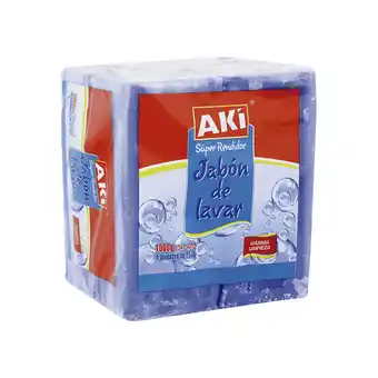 Akí AK.JABÓN LAVAR ROPA 1000 g COMBO AK.DETERGENTE LÍQUIDO CON SUAVIZANTE 800 ml oferta