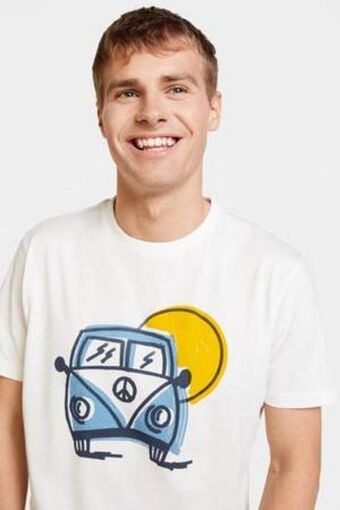 De Prati Camiseta de algodón estampada springfield oferta