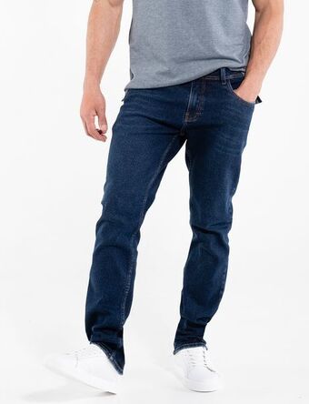 Moda RM Jean regular llano azul oscuro oferta
