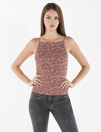 Moda RM Top tiras encarrujado oferta
