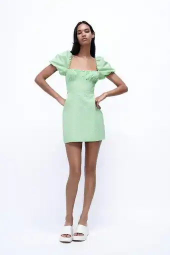 ZARA Vestido estructura cuadro vichy oferta