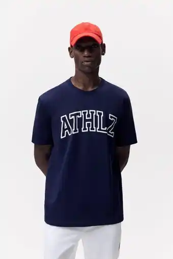 ZARA Camiseta estampado athlz oferta