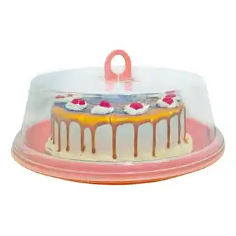 Porta torta pastello rosado coral