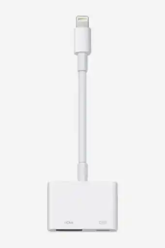 Adaptador de lightning a av digital apple