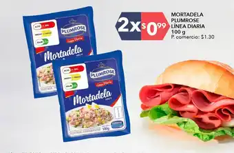 Tia Mortadela Plumrose Línea Diaria 2 x 100g oferta