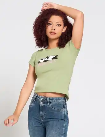 Moda RM Camiseta maybe later verde oliva oferta