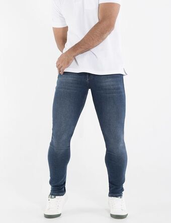 Moda RM Jean skinny llano azul medio oferta