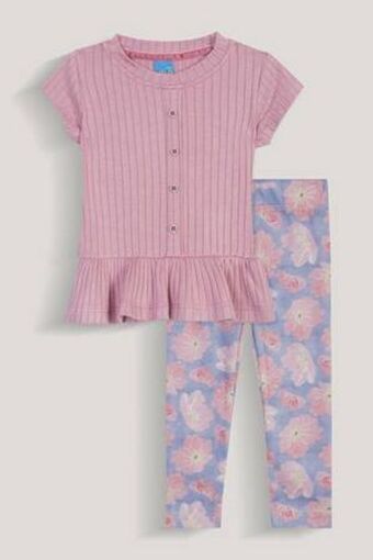 De Prati Blusa con vuelos + leggings estampado baby kiddo oferta