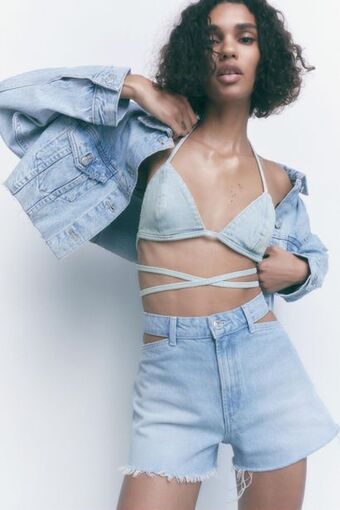 ZARA Top denim oferta