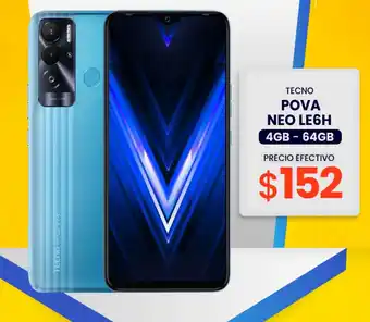 Novicompu Tecno Pova Neo LE6H 4GB-64GB oferta
