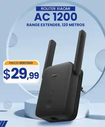Router Xiaomi AC 1200 Range Extender 120 metros