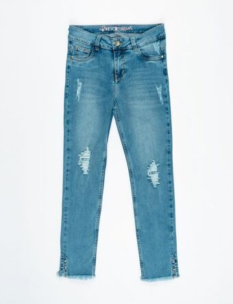 Moda RM Jean con desgastes 5 bolsillos oferta