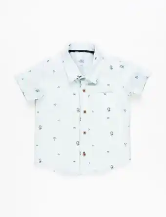 Camisa con diseño verde menta