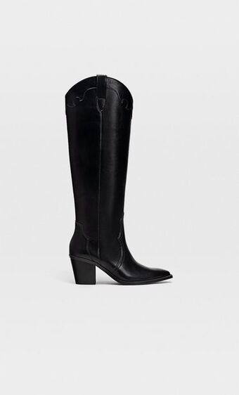 Stradivarius Botas cowboy tacón oferta